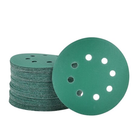 Legit Grit 5 inch Sand paper Disc, 8-Hole, 180 Grit, 50PK LG5-8180-50